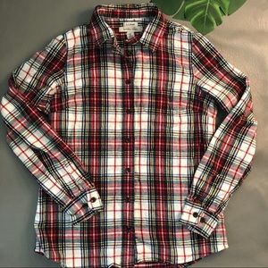 L. L. Bean Slightly Fitted Scotch Plaid Flannel